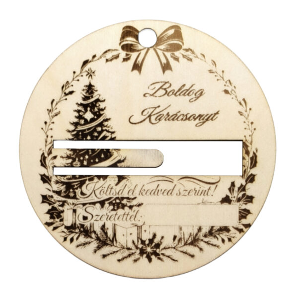 Pénzhozó karácsonyfadísz