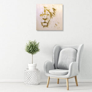 gravírozott oroszlán kép design