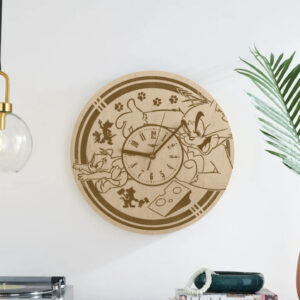 Tom&Jerry lézergravírozott falióra