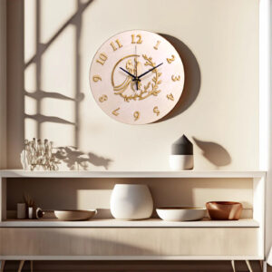 esküvő térhatású lézergravírozott falióra